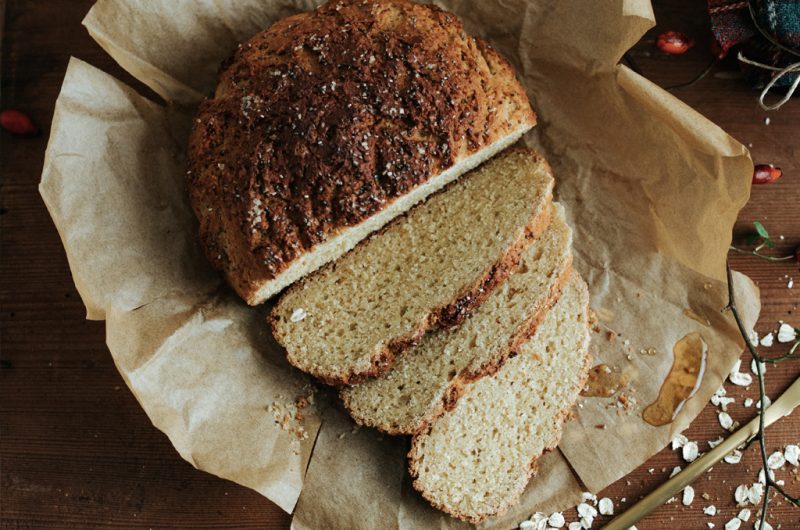 Pain sans gluten à l'avoine & au sirop d'érable / Gluten-free oat & Maple syrup bread 
